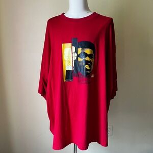 Vintage Platinum FUBU Muhammad Ali Graphic Tee Red 3X Limited Edition‎